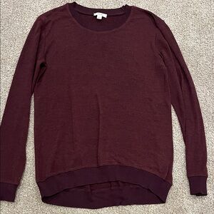 Wilfred Deep Burgundy Crew Neck Sweater